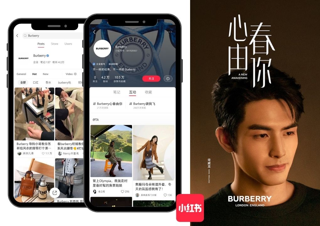 China social media - Burberry-Xiaohongshu