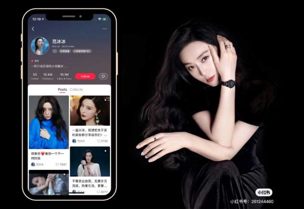 Fan bingbing on Social media