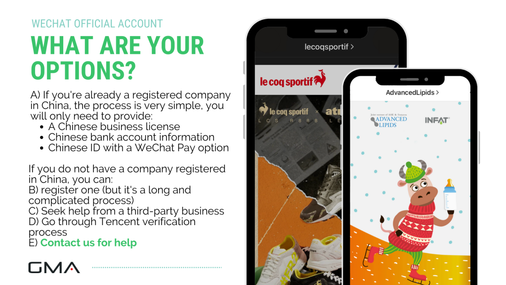 How to register a wechat official account